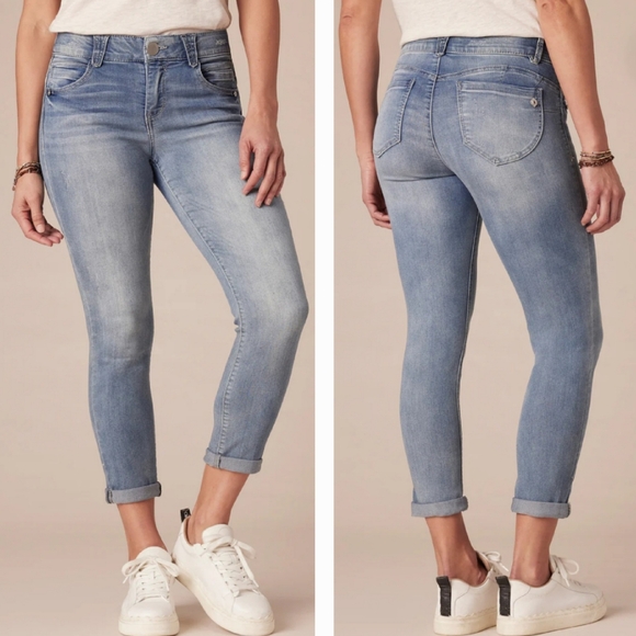 "Ab"solution® Light Blue Denim Petite Ankle Skimmer - Picture 1 of 9